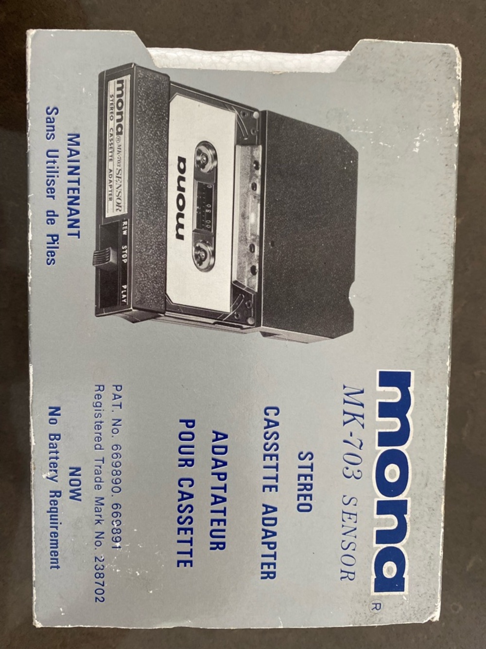 MK-703 Black Stereo Cassette Adapter - Brand